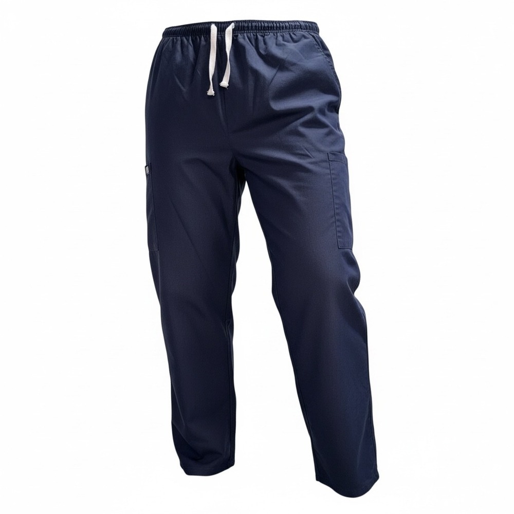 DELTA Scrub Pants Navy Blue‎ Drawstring Cargo Pocket Size 3X